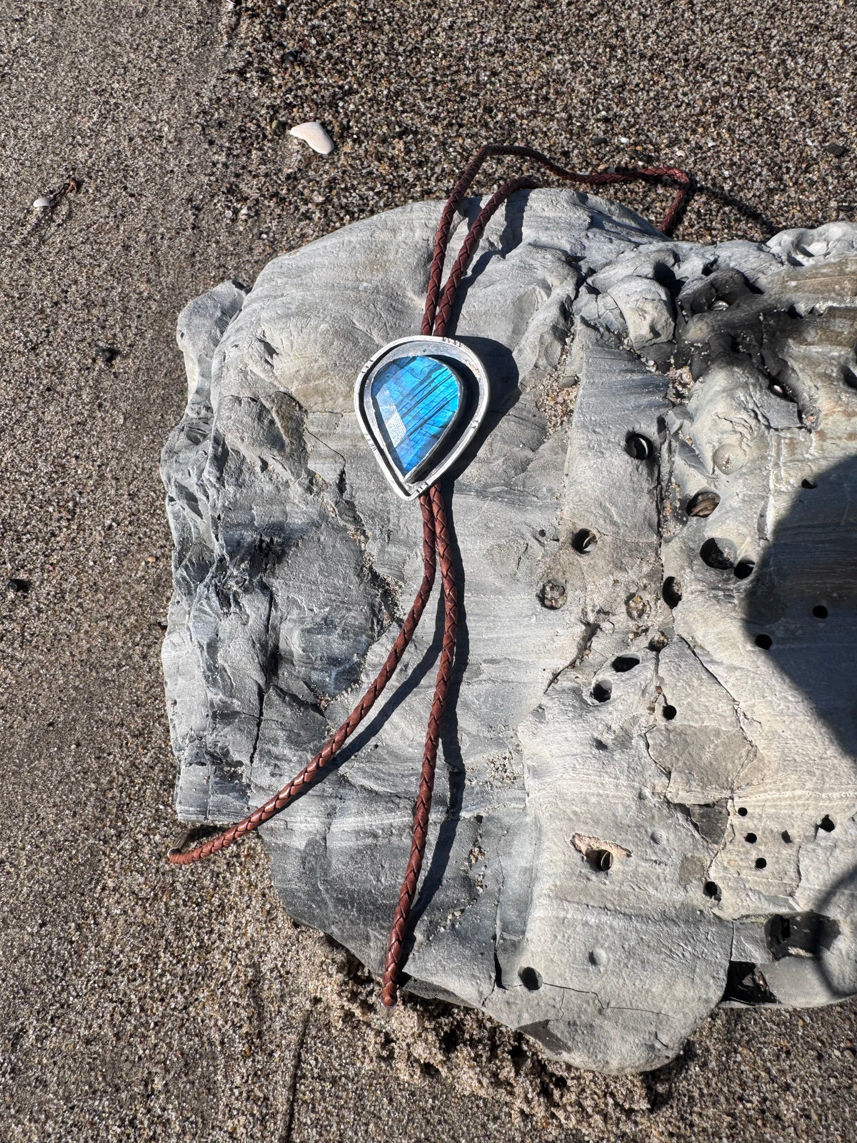 Labradorite Bolo Tie