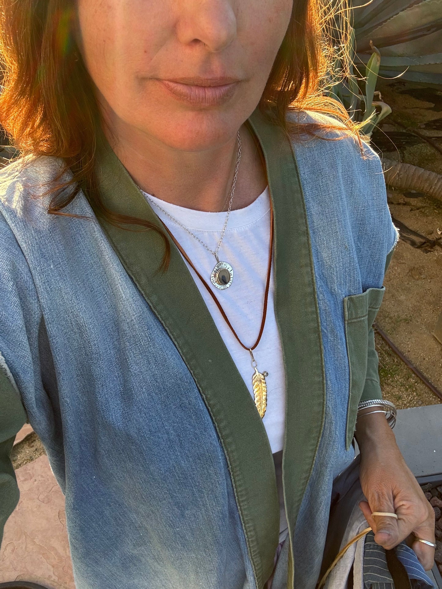 Celeste Leaf  Necklace