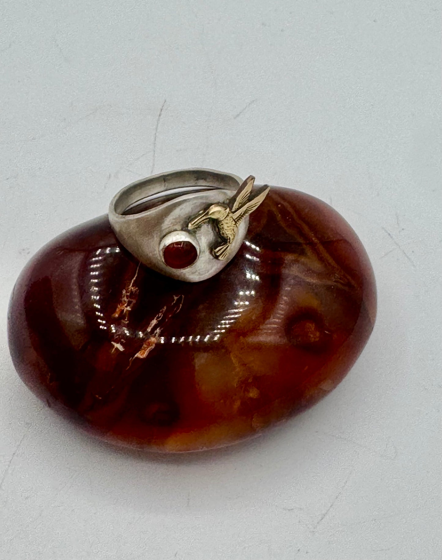 hummingbird signet ring
