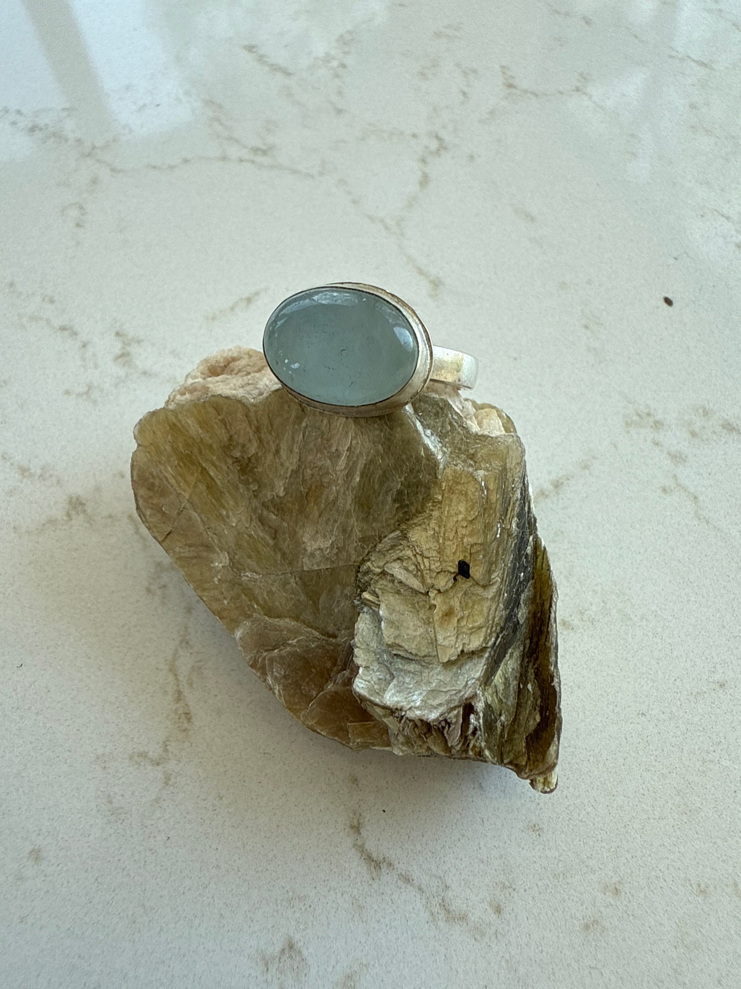 Aquamarine Ring Sz. 7 1/2