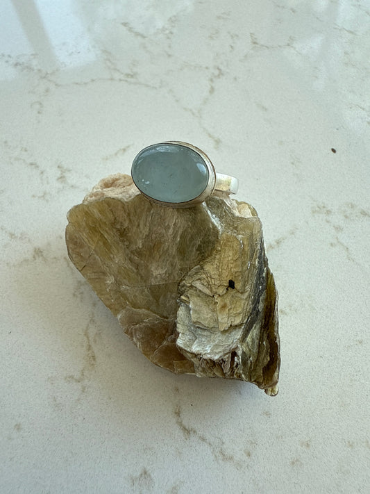 Aquamarine Ring Sz. 7 1/2