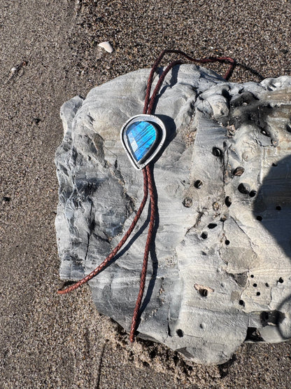 Labradorite Bolo Tie