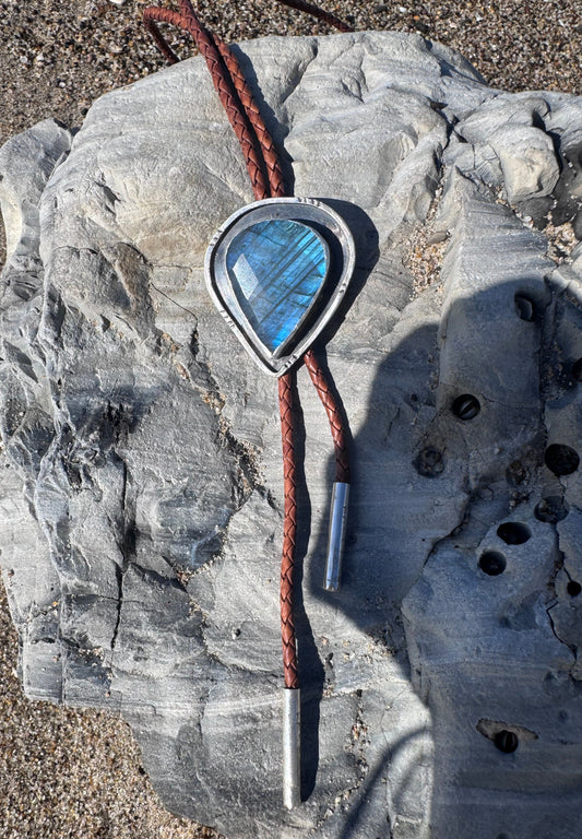 Labradorite Bolo Tie