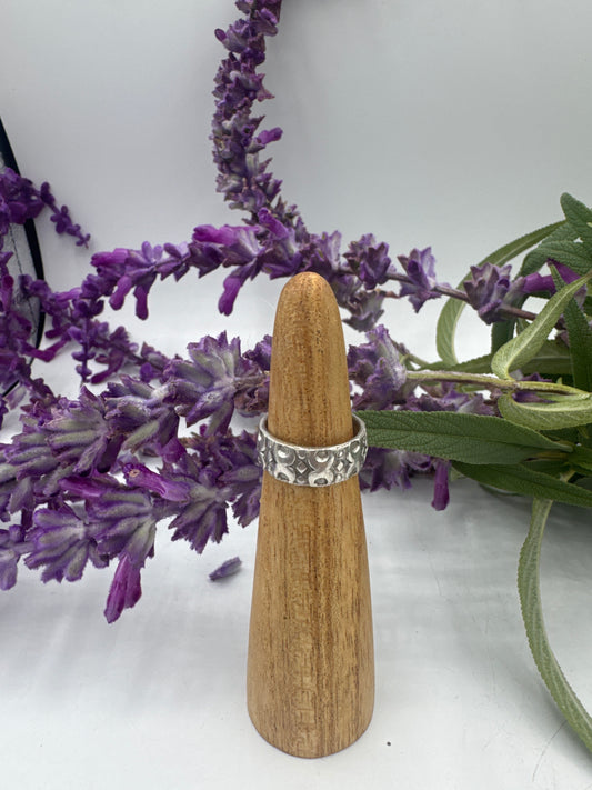 Crescent Moon Nugget Ring