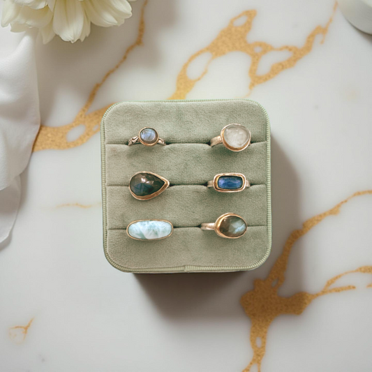 Moonlit Vessel Labradorite ring Sz. 7