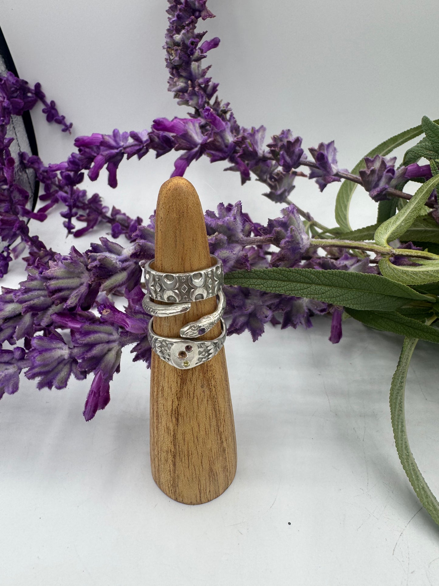 Crescent Moon Nugget Ring